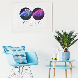 Aquarius Sagittarius Personalisieren Paare Horosko Poster