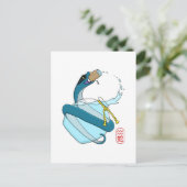 Aquarius/Schlange Postkarte (Stehend Vorderseite)