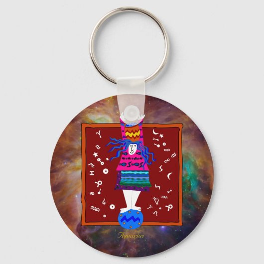 Aquarius-Schlüsselanhänger Schlüsselanhänger (Vorderseite)