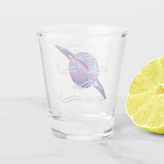 Aquarius Schnapsglas (Rückseite)