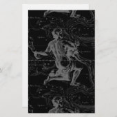 Aquarius Sign Constellation Map von Hevelius Briefpapier (Vorne/Hinten)