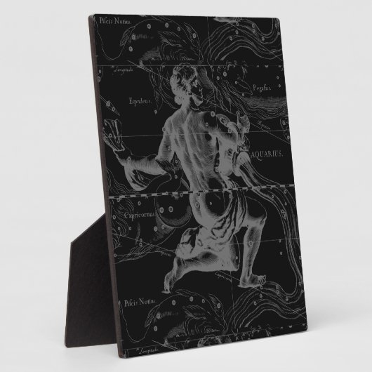 Aquarius Sign Constellation Map von Hevelius Fotoplatte (Seite)