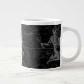 Aquarius Sign Constellation Map von Hevelius Jumbo-Tasse (Rechts)