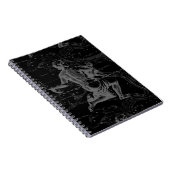 Aquarius Sign Constellation Map von Hevelius Notizblock (Rechte Seite)