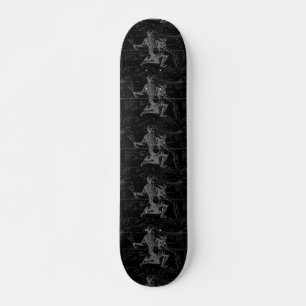 Aquarius Sign Constellation Map von Hevelius Skateboard