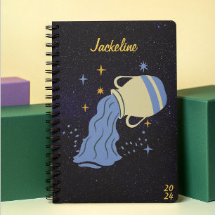 Aquarius Sign Galaxy Sky Weekly Personal Planer