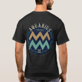 Aquarius Sign T-Shirt (Rückseite)