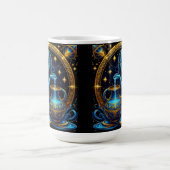 Aquarius signieren schöne digitale Illustration Kaffeetasse (Mittel)