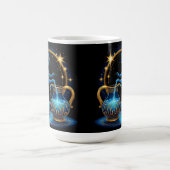Aquarius signieren schöne digitale Illustration Kaffeetasse (Mittel)