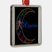 Aquarius Silbernes Ornament (Rechts)