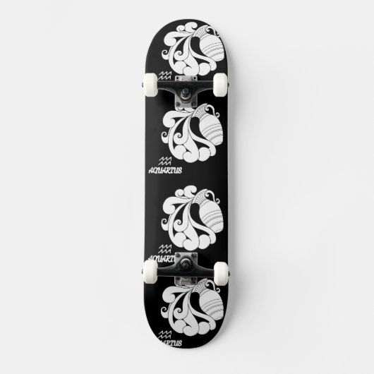 Aquarius-Silhouette Skateboard (Vorderseite)