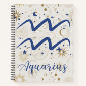 Aquarius Spiral Notebook Notizblock (Vorderseite)