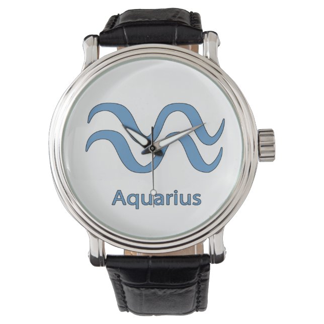 Aquarius Star Sign Armbanduhr (Vorderseite)
