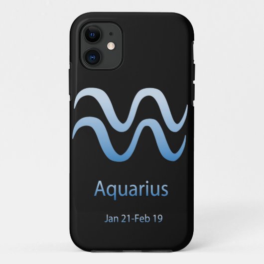 Aquarius Star Sign Case-Mate iPhone Hülle (Rückseite)