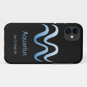 Aquarius Star Sign Case-Mate iPhone Hülle (Rückseite (Horizontal))