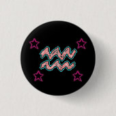 AQUARIUS Stars Button (Vorderseite)