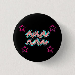 AQUARIUS Stars Button