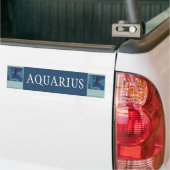 Aquarius-Sternbild, Vintage Zodiakastasenlogie Autoaufkleber (Auf Lkw)