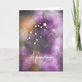 Aquarius Sternbild Zodiac Galaxy Karte