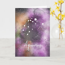 Aquarius Sternbild Zodiac Galaxy Karte