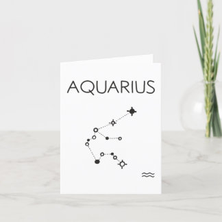 AQUARIUS-Sternenkonstellationskarte Dankeskarte