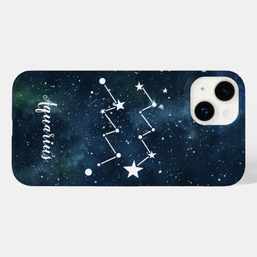 Aquarius | Sternzeichen Case-Mate iPhone Hülle (Rückseite (Horizontal))