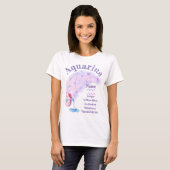 Aquarius Sternzeichen Design T-Shirt *1 (Vorne ganz)