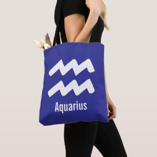 Aquarius-Sternzeichen-Eigenschaften Minimale Astro Tasche