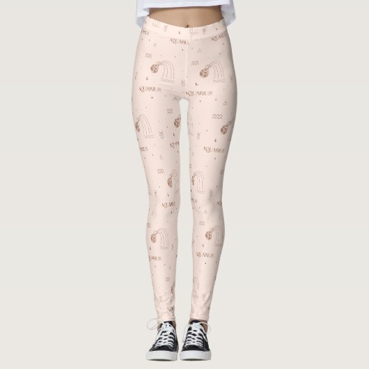 Aquarius-Sternzeichen - Himmlischer Wassermann (2) Leggings (Vorderseite)