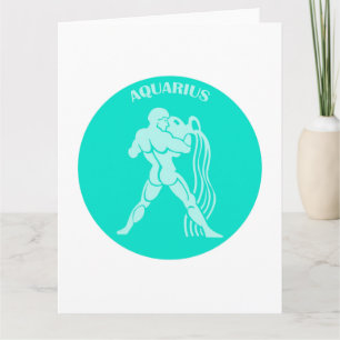Aquarius, Sternzeichen, Horoskop, Astrologie Karte