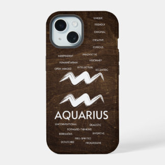 Aquarius-Sternzeichen-Horoskop-Eigenschaften Männe iPhone 15 Hülle
