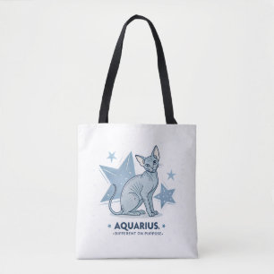 Aquarius-Sternzeichen Sphynx-Katze Different Purpo Tasche