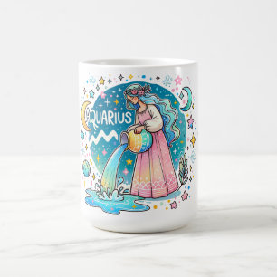 Aquarius Sternzeichen Wassermann Astrologie Kaffeetasse