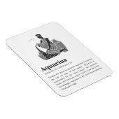 Aquarius-Sternzeichenposter Magnet (Rechte Seite)