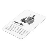Aquarius-Sternzeichenposter Magnet (Linke Seite)