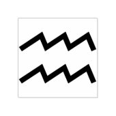 Aquarius-Symbol Briefmarke Gummistempel (Prägung)
