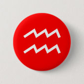 Aquarius-Symbol Button (Vorderseite)