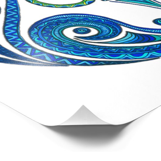 Aquarius-Symbol Fotodruck (Ecke)