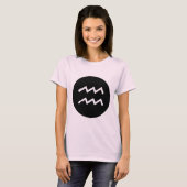 Aquarius-Symbol - Maßgeschneidert T-Shirt (Vorne ganz)