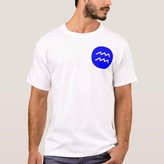 Aquarius Symbol - Pocket T-Shirt (Vorderseite)