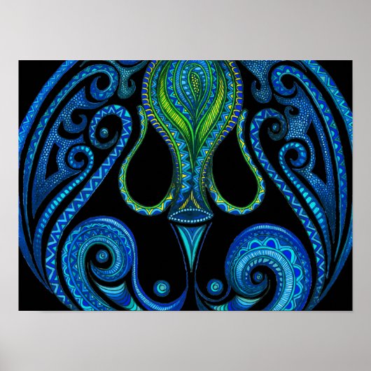 Aquarius-Symbol Poster (Vorne)