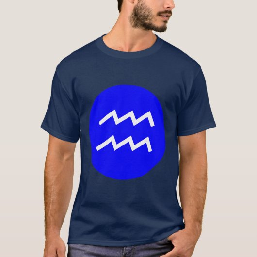 Aquarius-Symbol T-Shirt (Vorderseite)