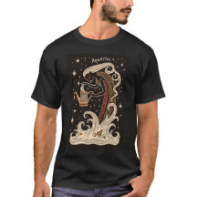 Aquarius - T - Shirt Celestial Zodiac Art