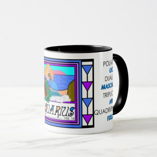 Aquarius Tasse (VorderseiteRechts)