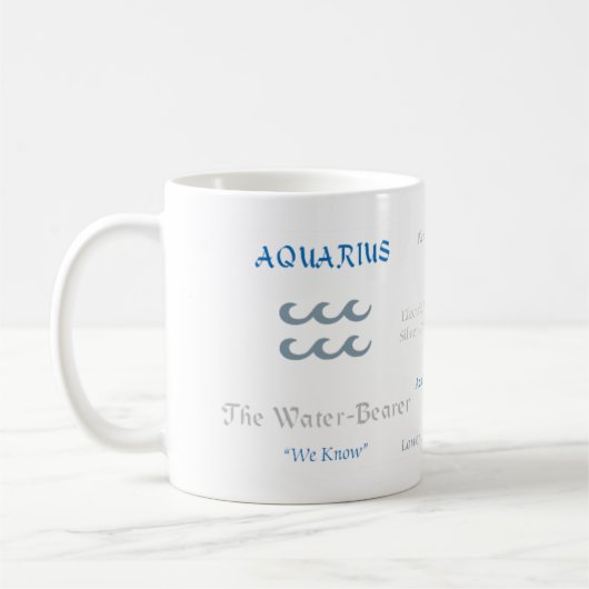 Aquarius-Tasse Kaffeetasse (Links)