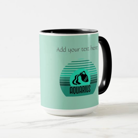 Aquarius-Tasse Tasse (VorderseiteRechts)