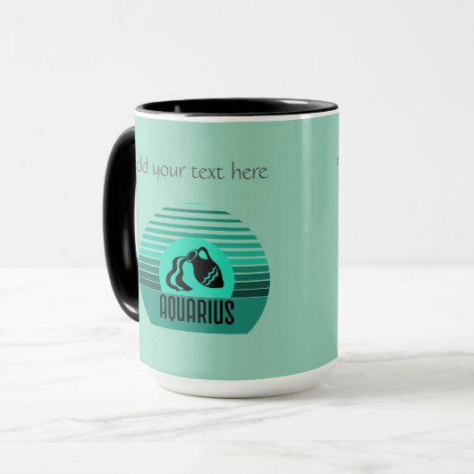 Aquarius-Tasse Tasse (Vorderseite Links)