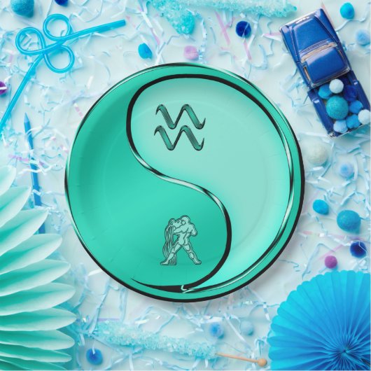 Aquarius the Water Bearer Pappteller (Party)