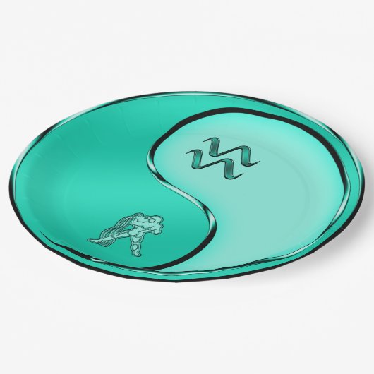 Aquarius the Water Bearer Pappteller (Schrägansicht)