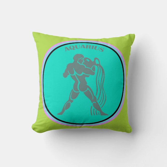 Aquarius Throw Kissen (Vorderseite)